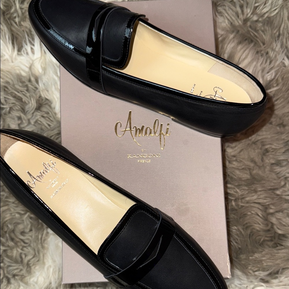 Amalfi Black Patent Leather Loafers